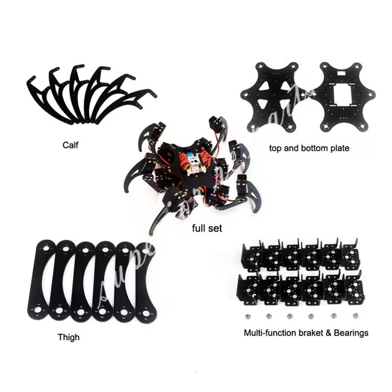 Arduino Robot - Aluminiowy wspornik pająka Hexapod z 18