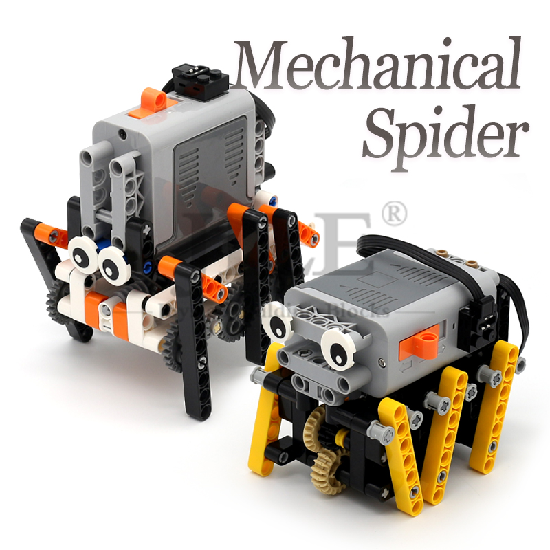 Line Follower Robot - Klocki Techniczne Mechaniczny Pająk z Funkcją
