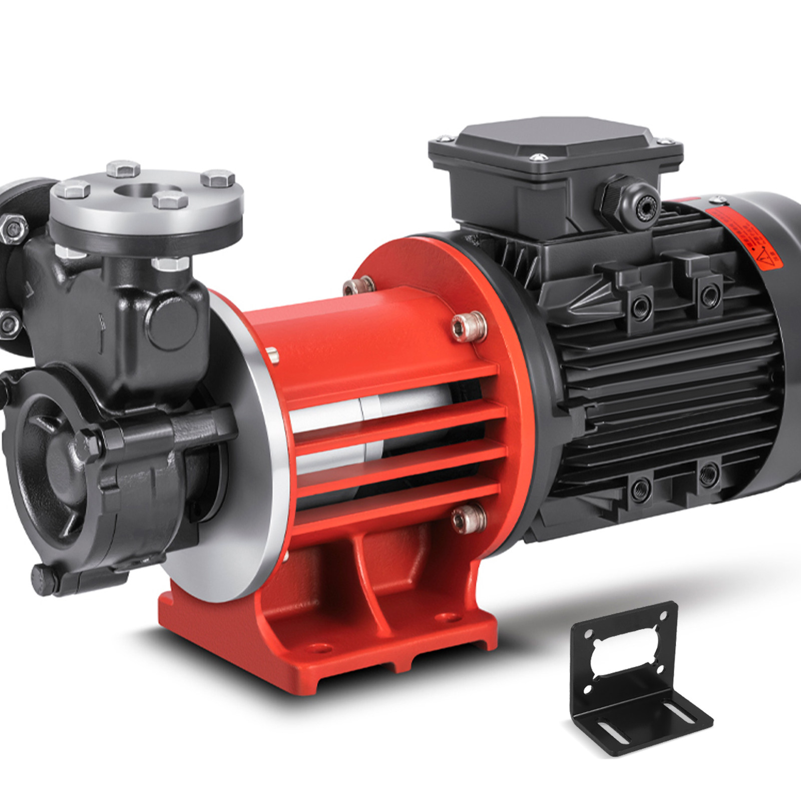 Geared Motor - Wytrzymały, stalowy, w kształcie litery L,
