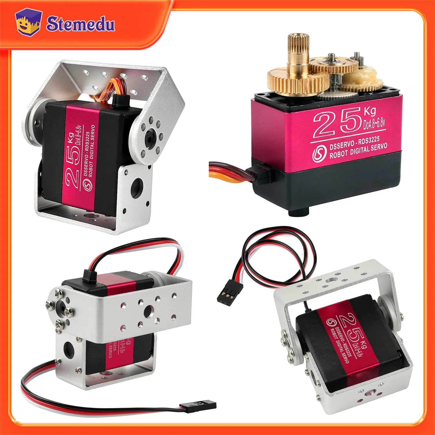 Robot Arm Metal - 25KG Robot Cyfrowy serwomechanizm o wysokim