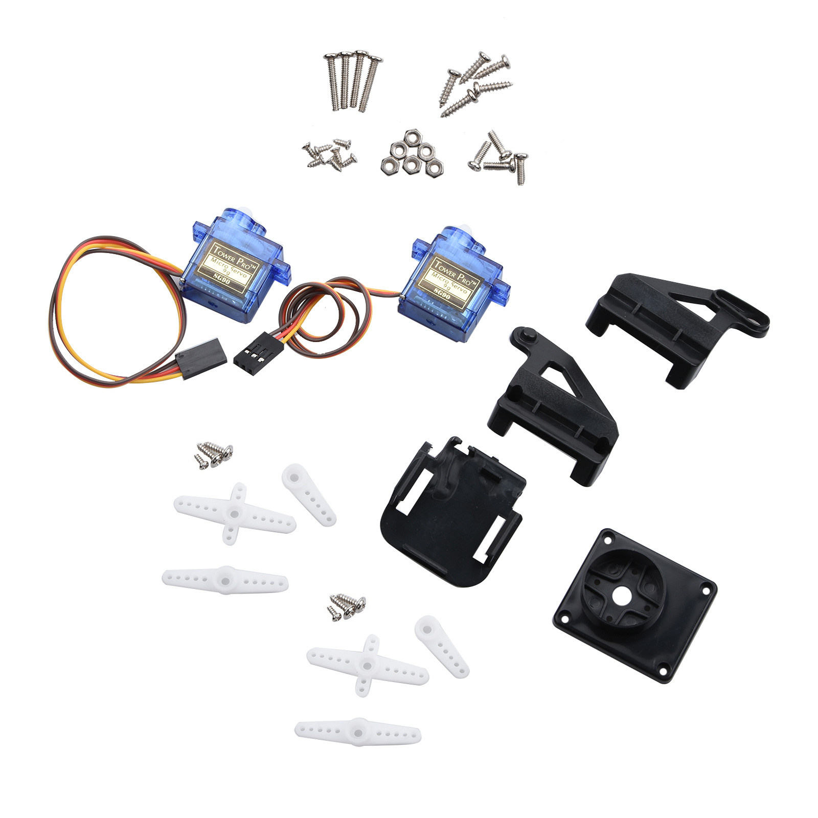 Servo Kit - Nylonowa dwuosiowa platforma gimbala FPV z