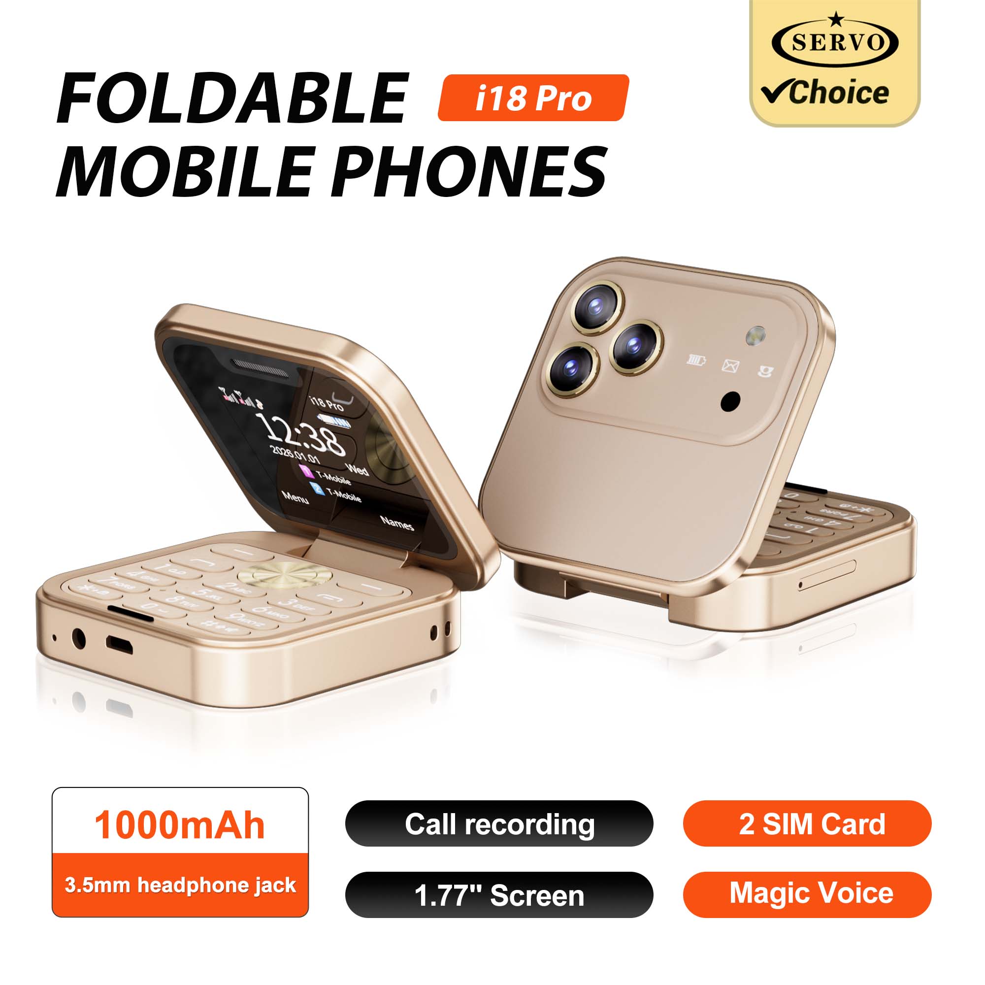 Servo Pan Tilt - SERVO I18PRO Mini telefon z funkcją