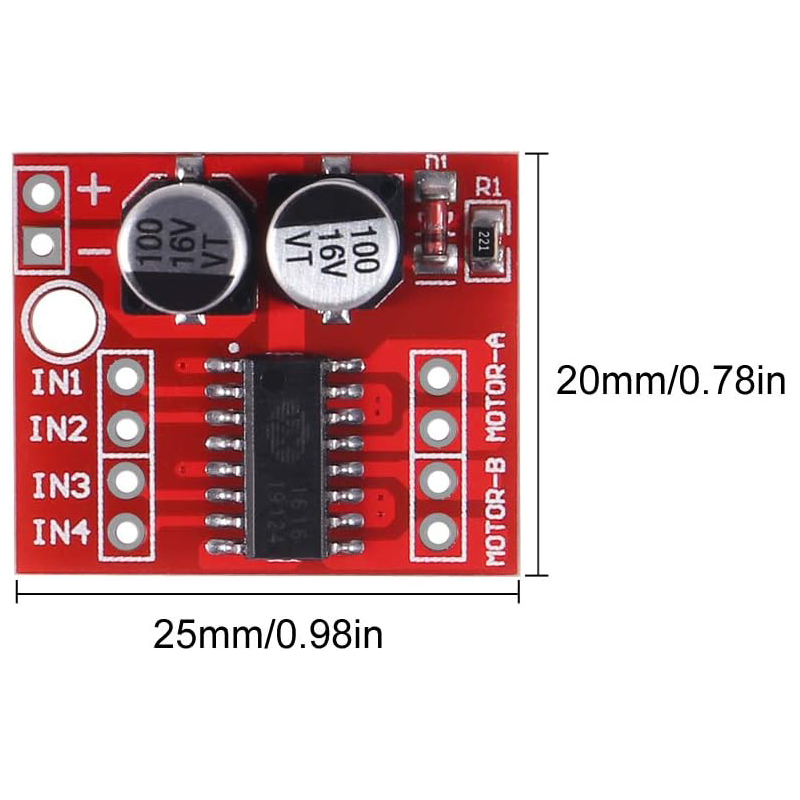 Moduł sterownika silnika DC MX – L298N Module recenzja i cena