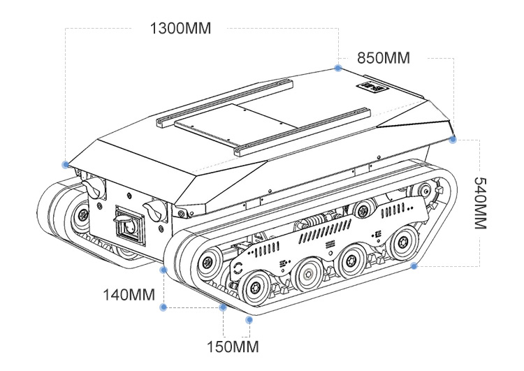 Podwozie wózka gąsienicowego z – Tracked Robot Chassis recenzja i cena