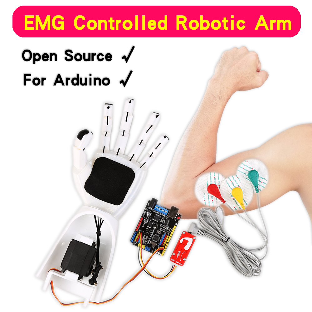 Ramię robota z czujnikiem EMG  – Arduino Robot recenzja i cena