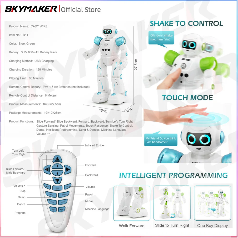 JJRC R11 RC Robot CADY WIKE wy – Line Follower Robot recenzja i cena