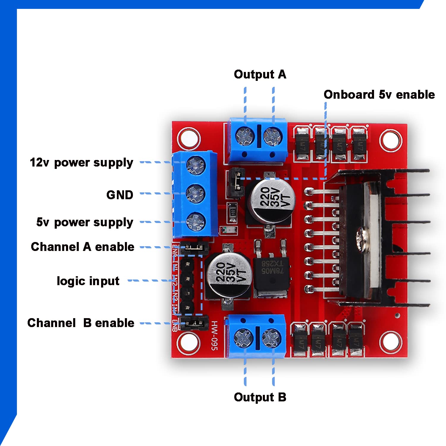 L298N Płyta sterownika napędu  – L298N Module recenzja i cena