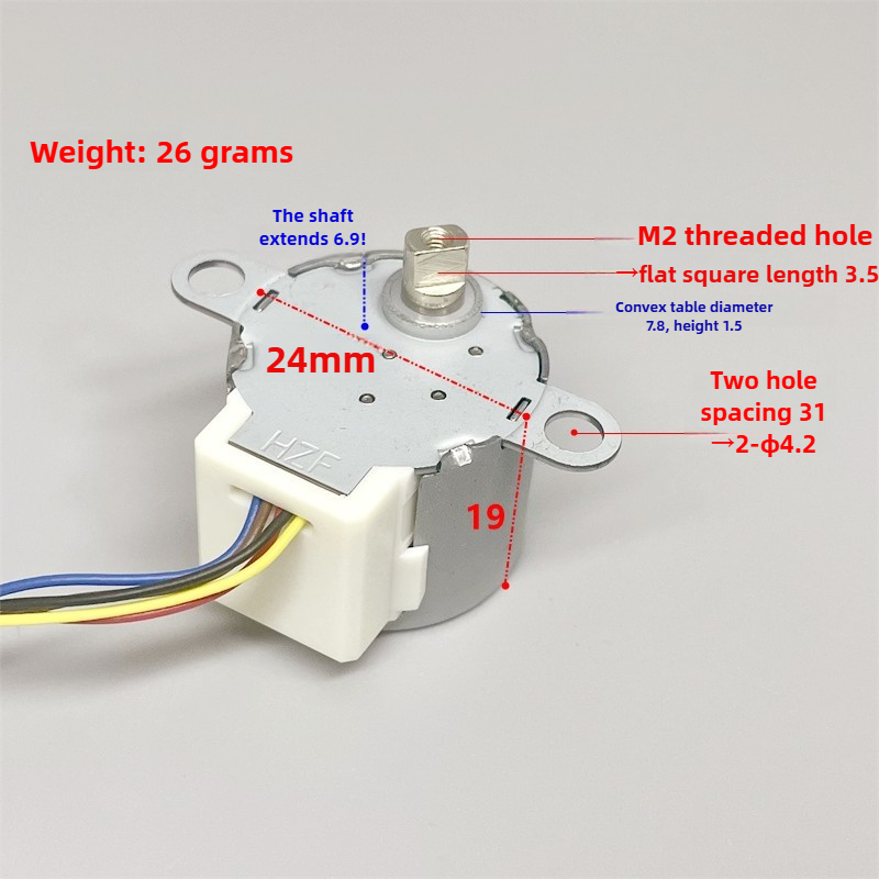 Silnik krokowy 24BYJ48 DC 5V z – Geared Motor recenzja i cena