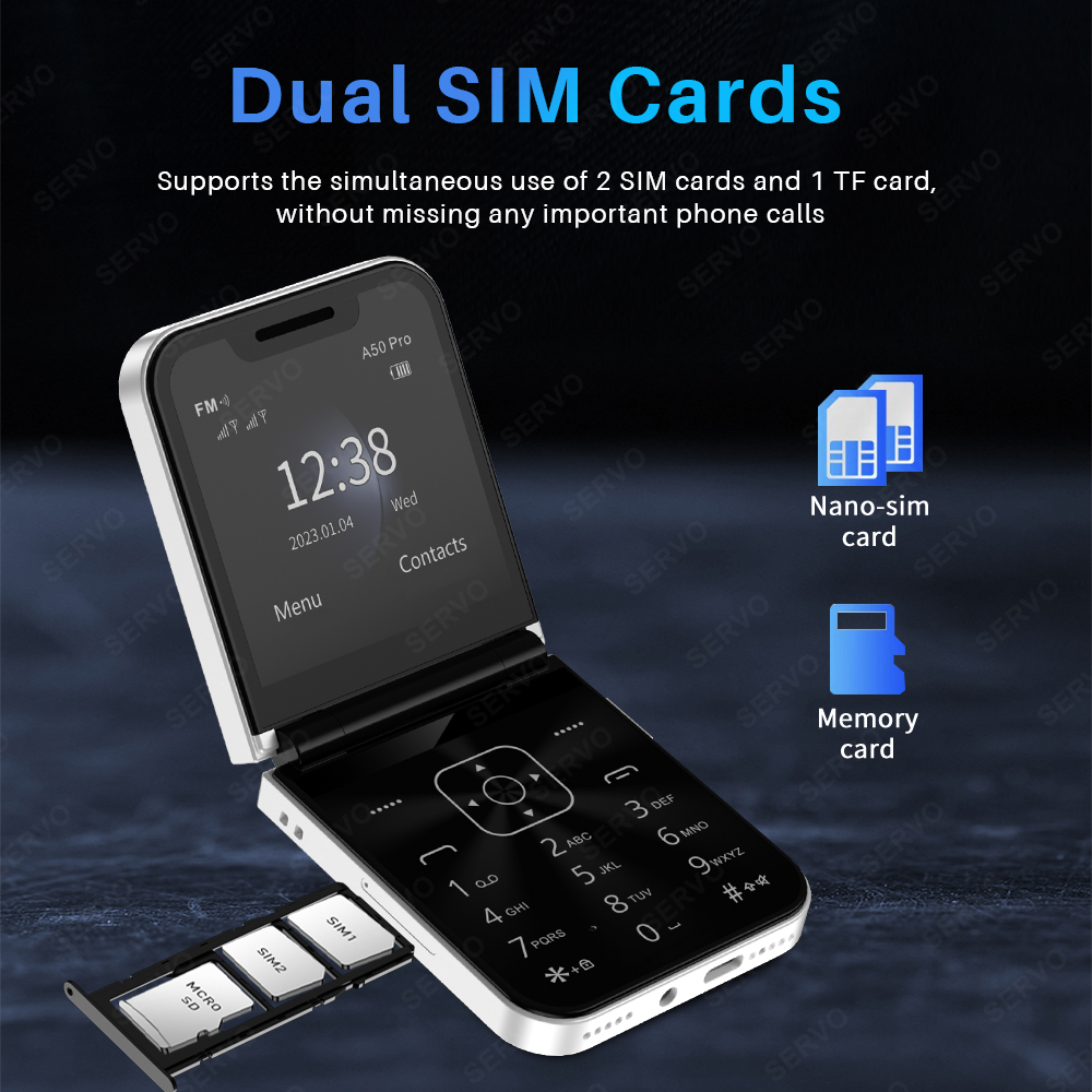 SERVO A50 PRO Flip Telefon kom – Servo Pan Tilt recenzja i cena