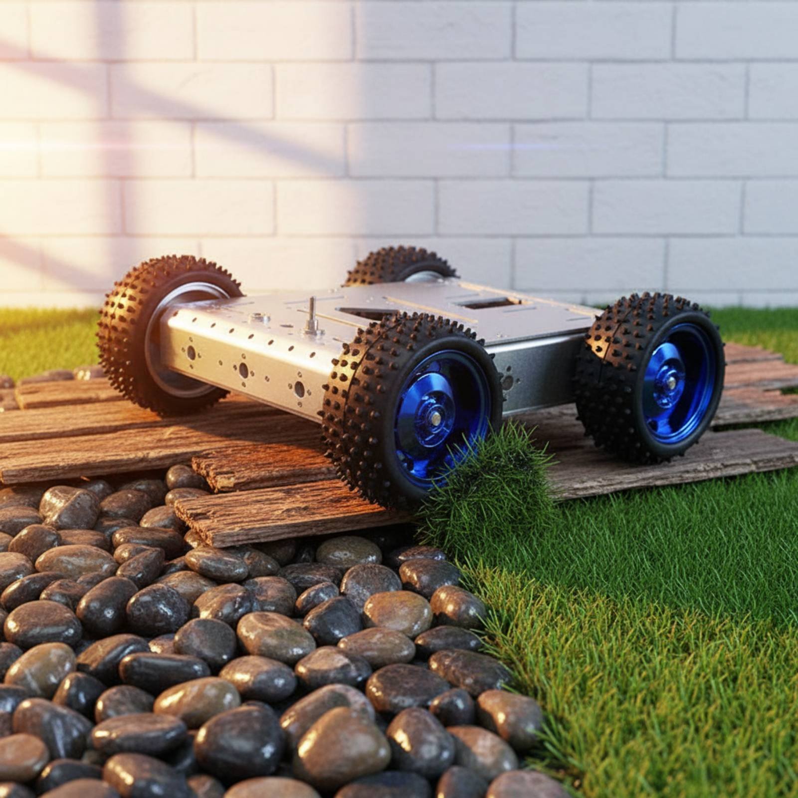 Podwozie inteligentnego samoch – Robot Car Kit recenzja i cena